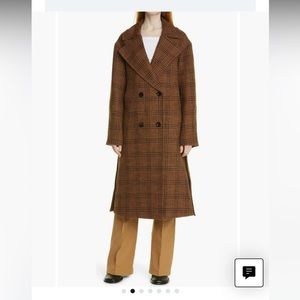 Proenza schouler plaid double breasted coat